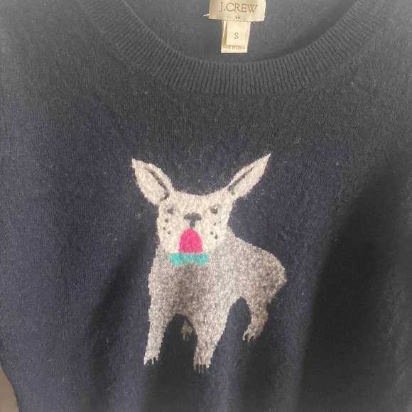 Women’s J.Crew Frenchie navy sweater small - Picture 2 of 3
